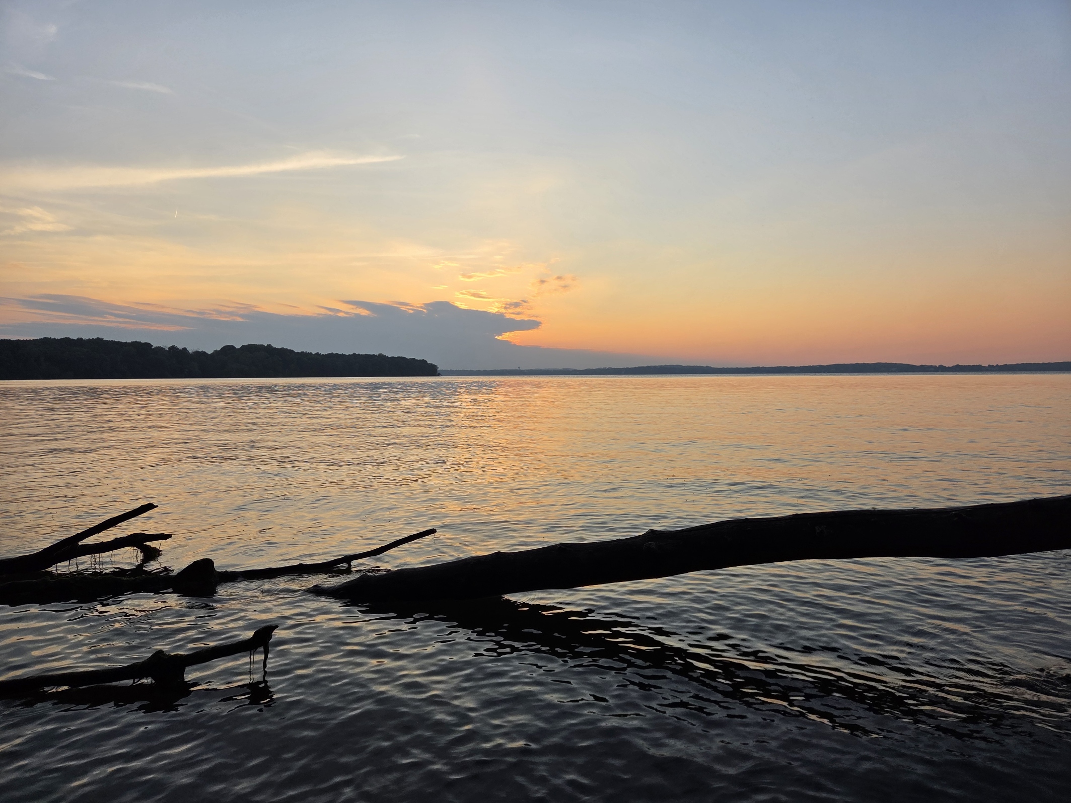 Sunset on a lake